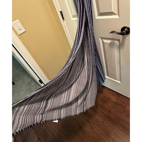 Lulus Jumpsuit Womens XL Blue White Stripe Wide Leg Sleeveless Tie Back V-Neck - Picture 5 of 6